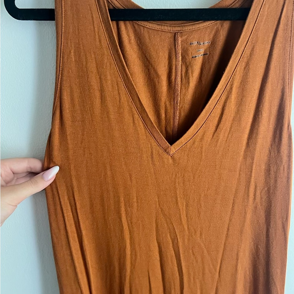 Daily Ritual Rust Maxi Dress - Picture 3 of 4